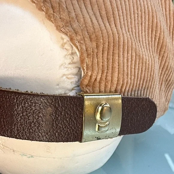 NWOT Vintage Banks Corduroy Rope Hat Brown Imperial Caps Denver NEW Unworn - Picture 7 of 8
